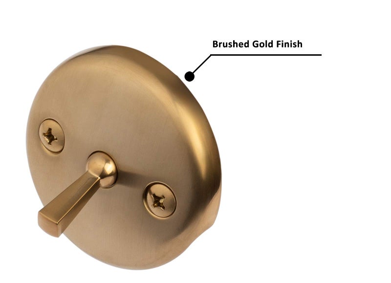 Artiwell Trip Lever Tub Trim Kit Set With Trip Lever Overflow Face Plate, Trip Lever Bathtub Drain with Strainer, Overflow and Matching Screws (BRUSHED GOLD) - Image 4
